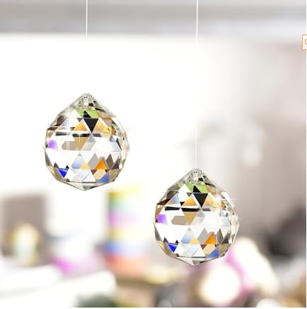 JIHUI wedding decor crystal ball prism 40mm used as centerpiece accents