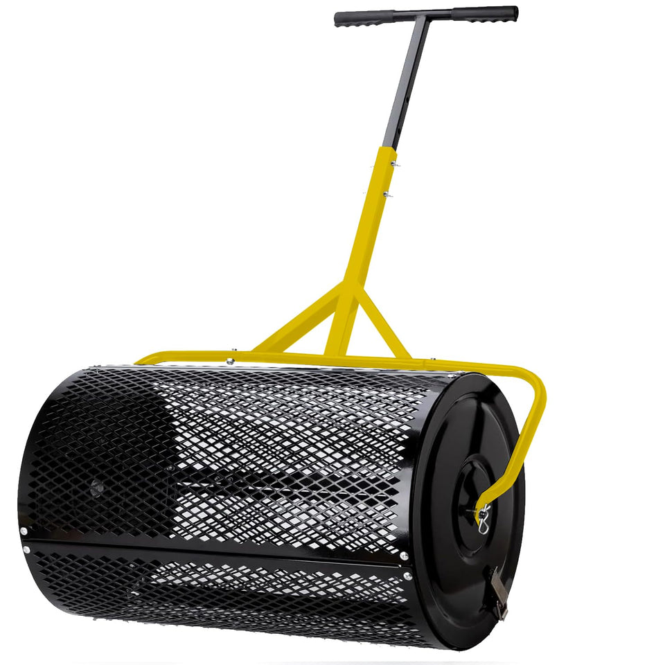 JILLSKY 2026 upgraded 30-inch compost spreader basket delivers wide coverage.