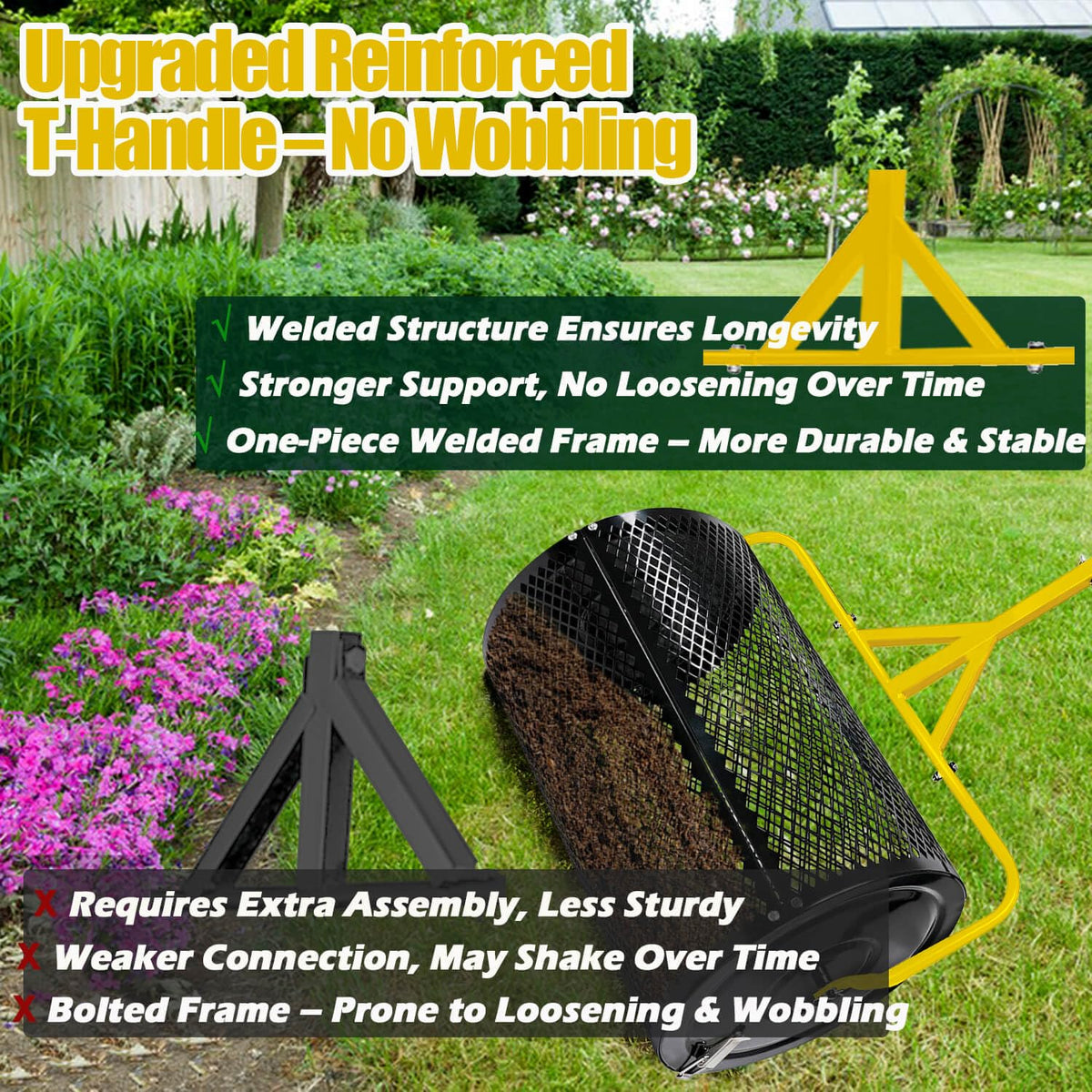 JILLSKY rust-resistant steel construction stands up to outdoor use.