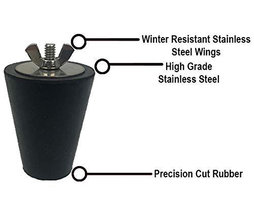 JimysCo winter plug featuring steel top and bolts for rust resistance.