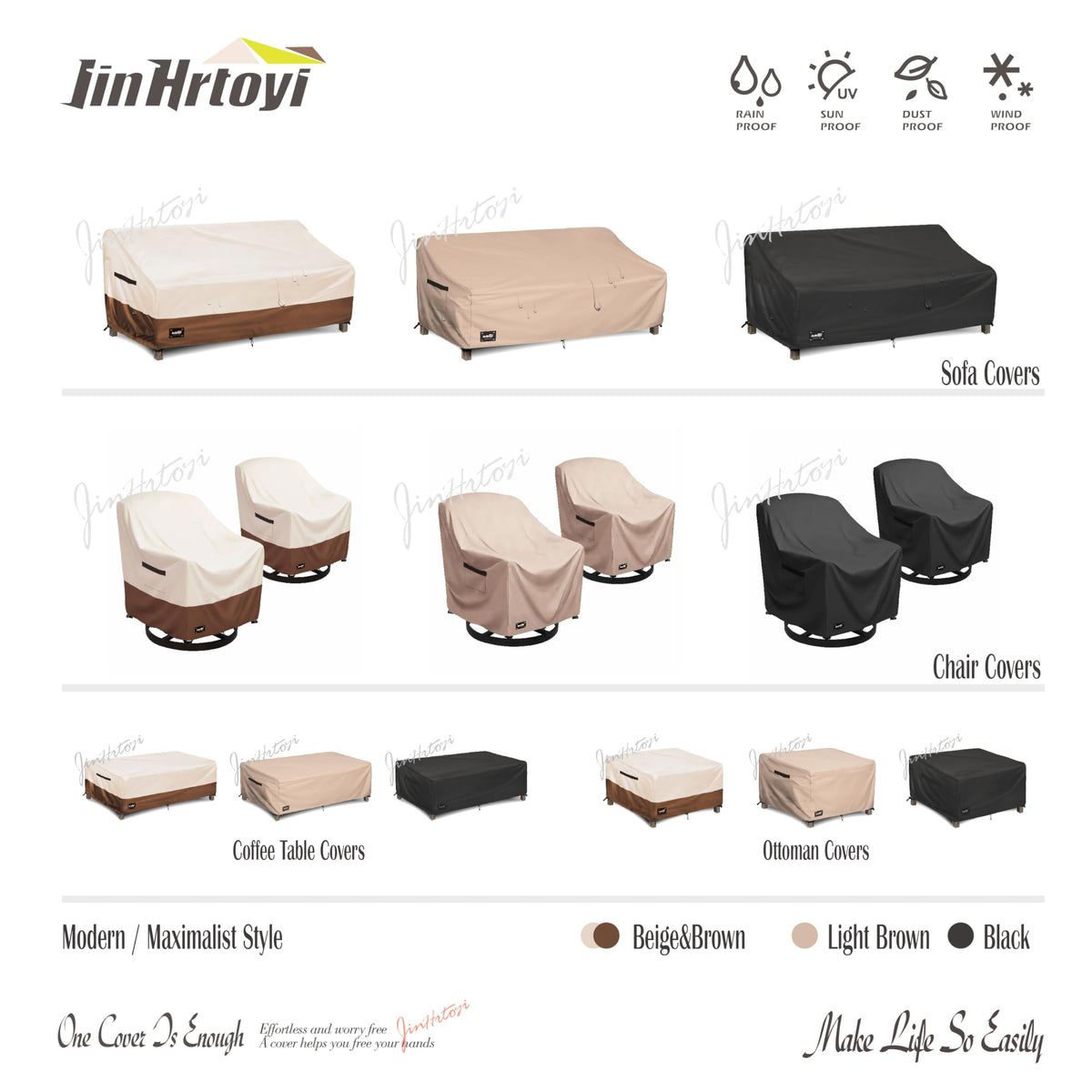 Jin Hrtoyi two padded handles enable easy fitting and removal.