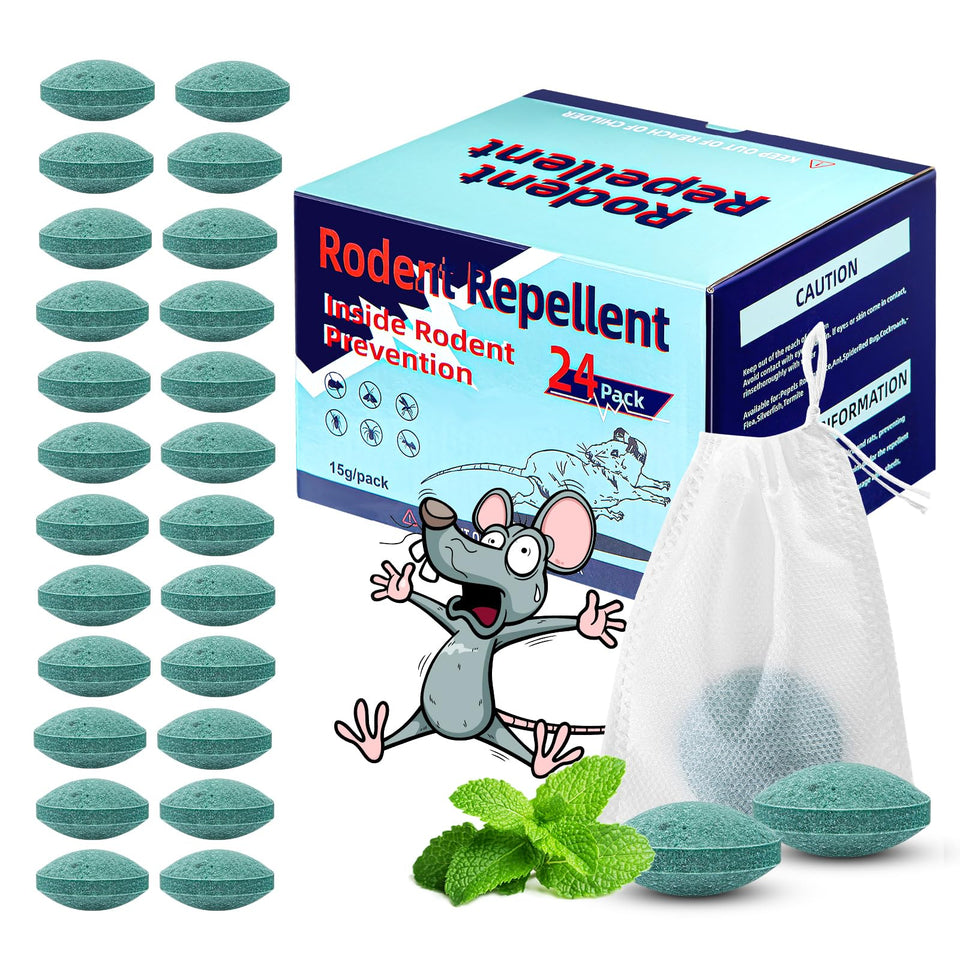 Jin&Co Mouse Repellent pack front—easy setup for pet-safe pest deterrence in homes.