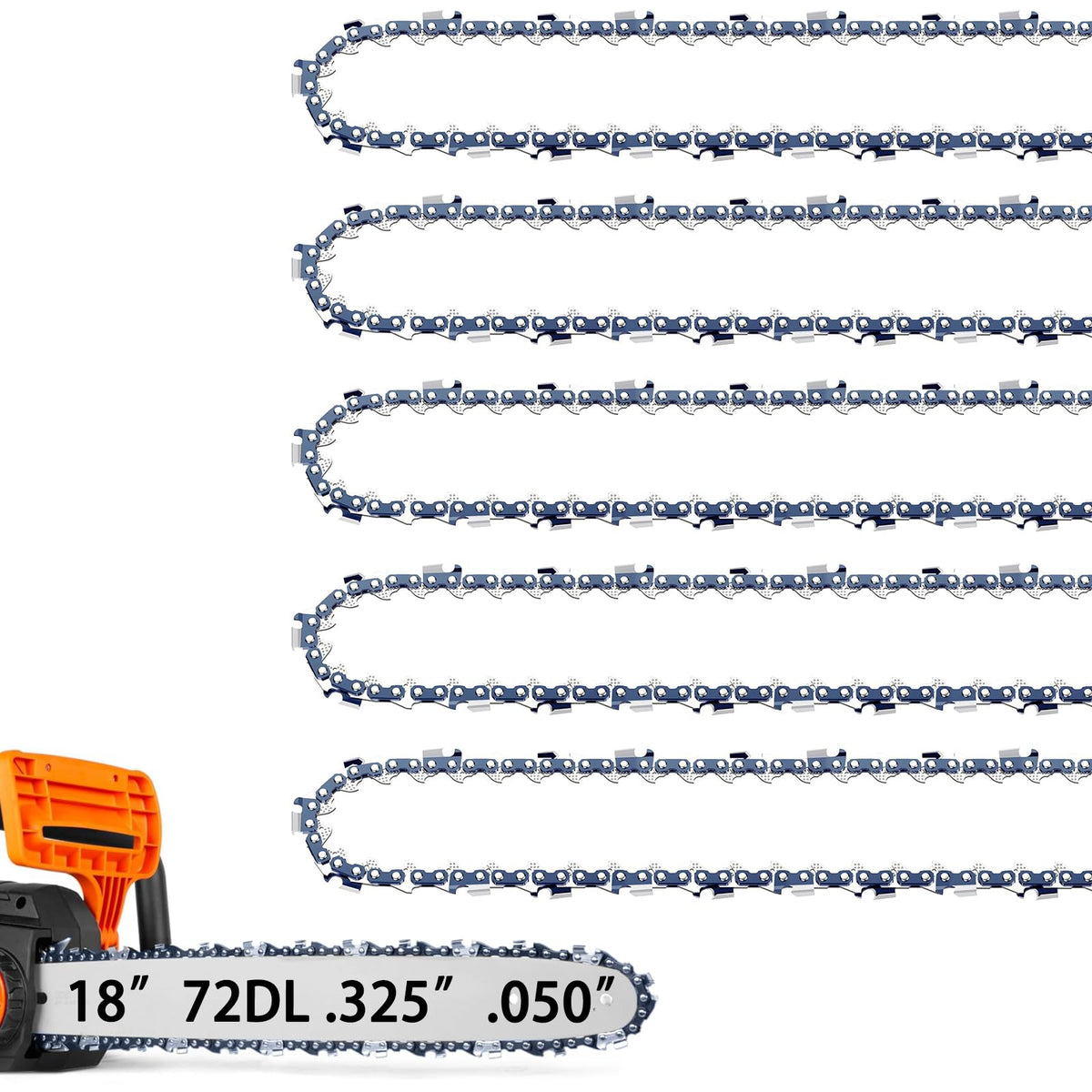 JINFFR 18-inch chain fitted to Husqvarna 440 for smooth cuts