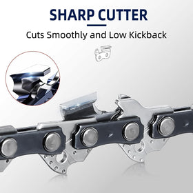 JINFFR 6in chain cutting demo shows reduced kickback and fast wood removal.