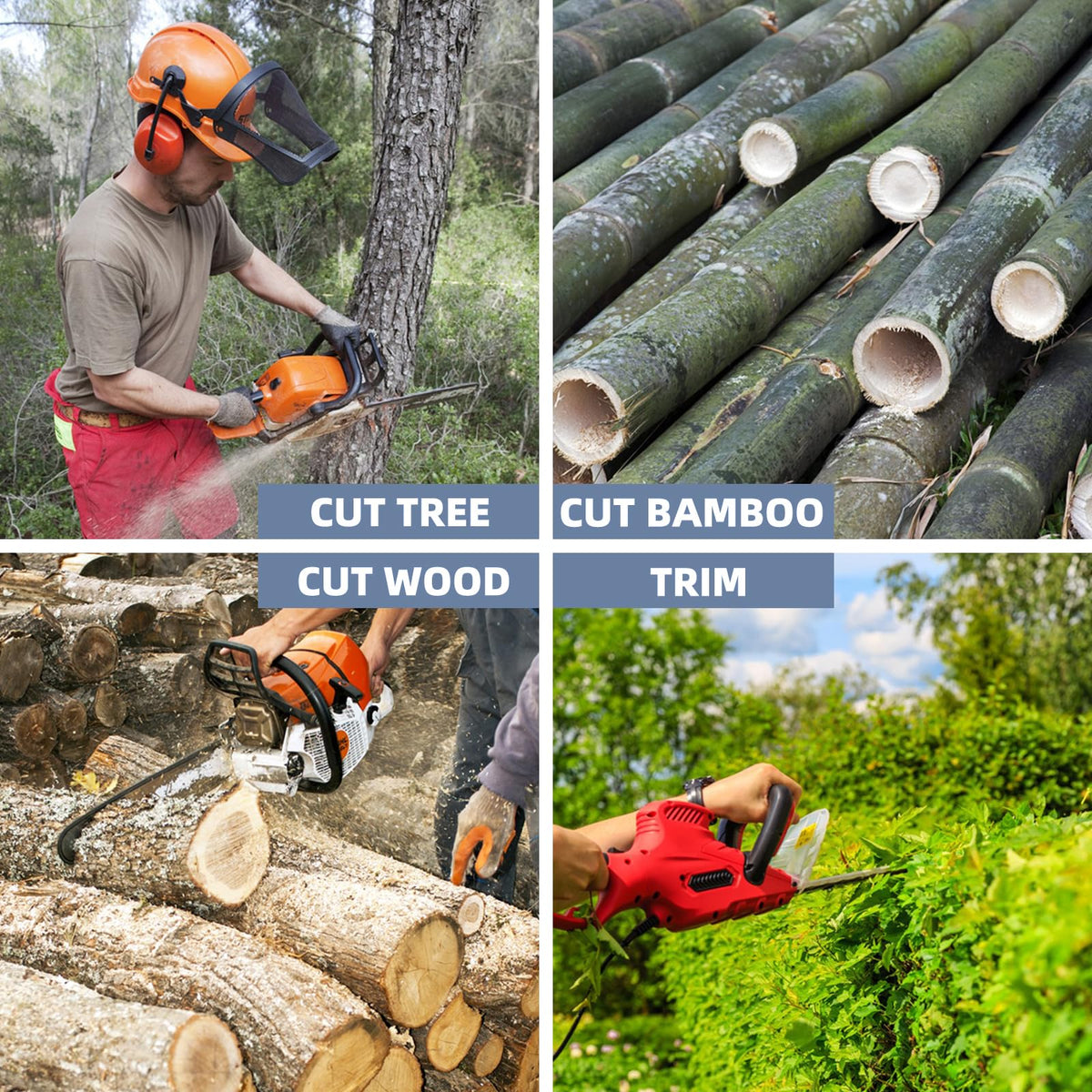 JINFFR chain cutting seasoned hardwood with steady performance