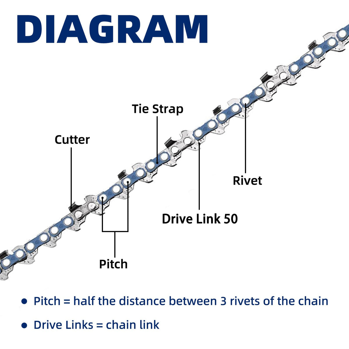 JINFFR chain for STIHL MS193T/MS194T offers precise, clean cuts.