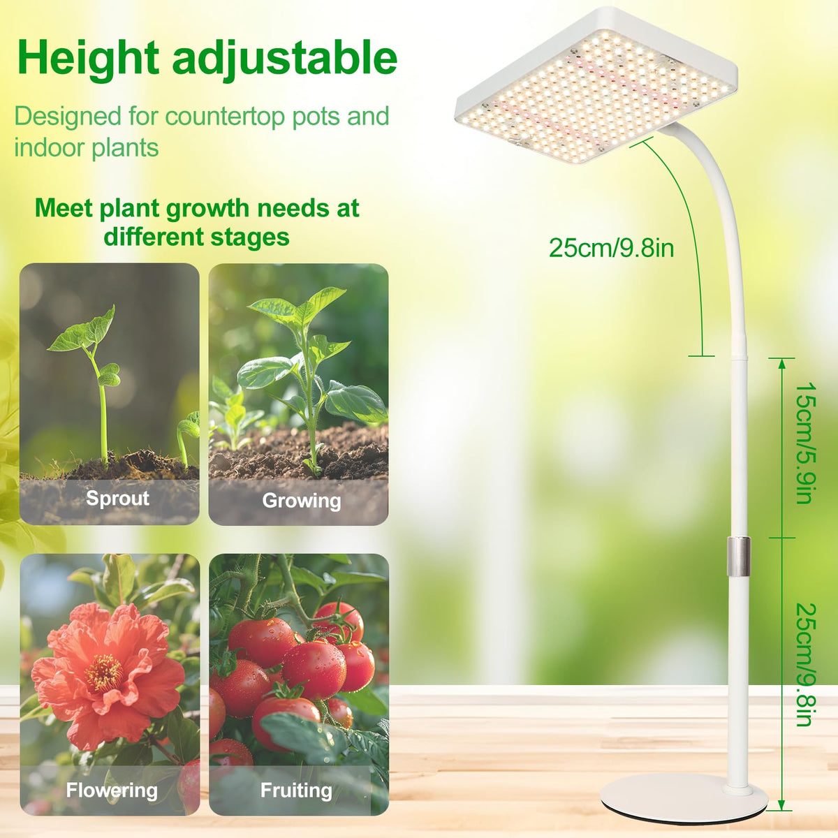 JINHONGTO built-in timer ensures consistent daily lighting