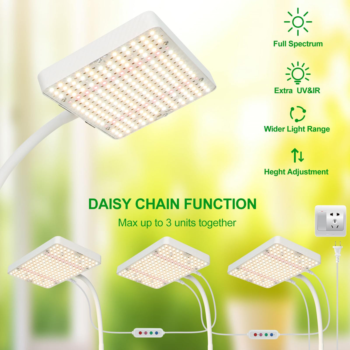JINHONGTO full spectrum LED provides a natural daylight look
