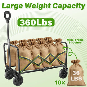 JINIHFW Wagons easy-fold-storage-trunk fits in tight spaces after use.