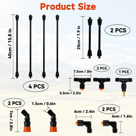 JINIOHEE extendable wand reaches 74.8 inches for large-area coverage