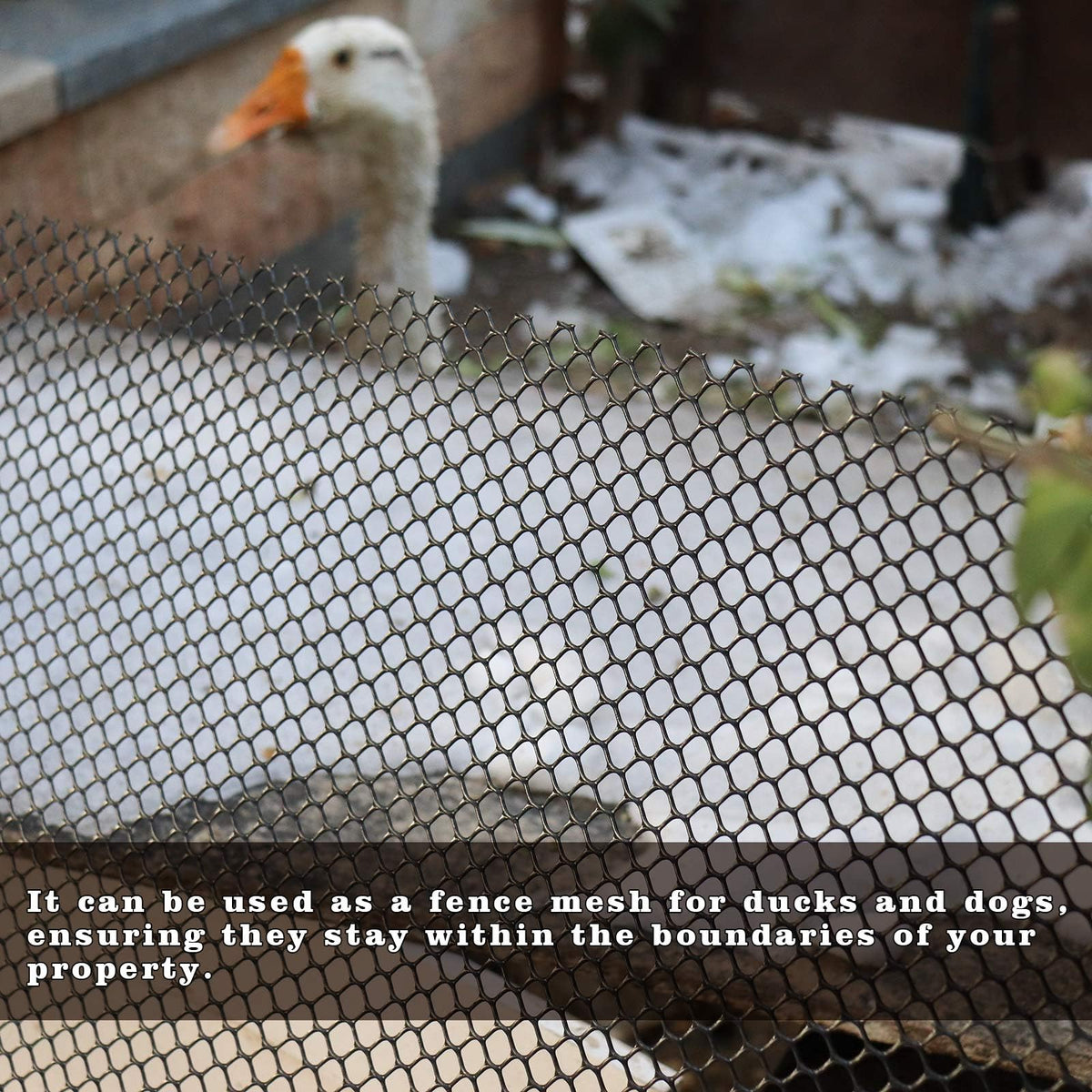 Jinkoozz flexible mesh easily cuts to fit enclosure shapes.