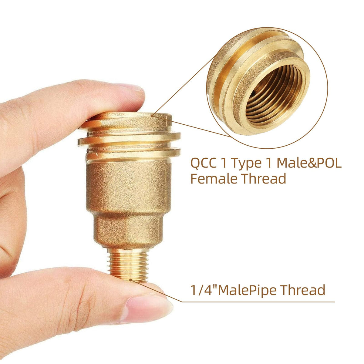 JINYI brass propane connector with precision threads for a secure leak free fit