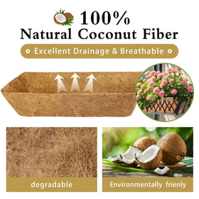 JINYICOCO hanging basket coco liner supporting healthy roots and airflow