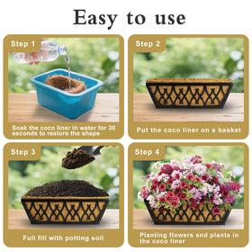 JINYICOCO planter coco liner blending with garden aesthetics