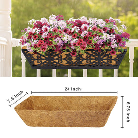 JINYICOCO rectangular coco liner showing durable woven texture
