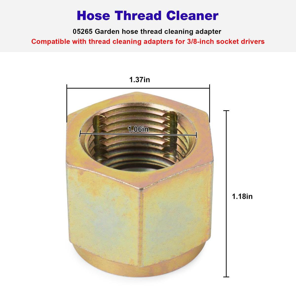 JIOTAR 05265 faucet to hose adapter assembly demonstrates versatile compatibility.