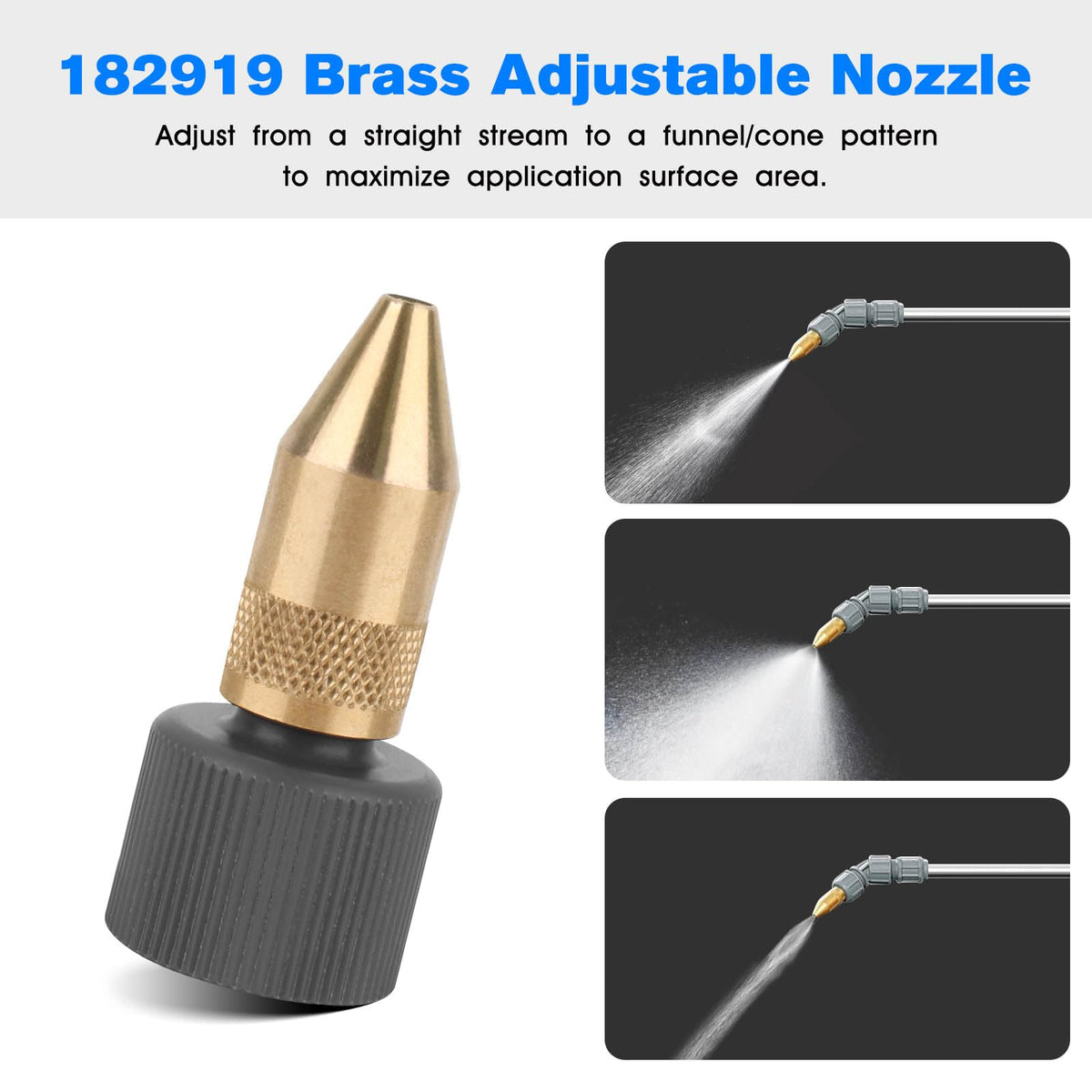 JIOTAR nozzle with built-in gasket helps prevent leakage during use.
