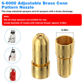 JIOTAR Cha-p sprayer compatibility for brass discharge enables versatile garden tasks.