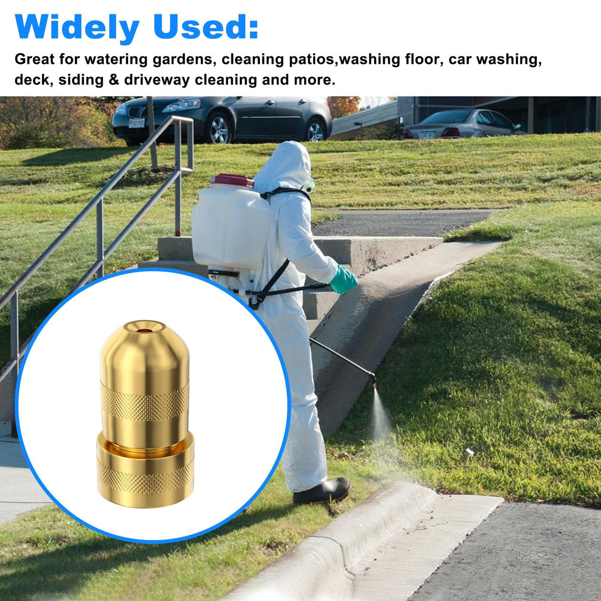JIOTAR nozzle in garden and cleaning tasks offers flexible spray options.