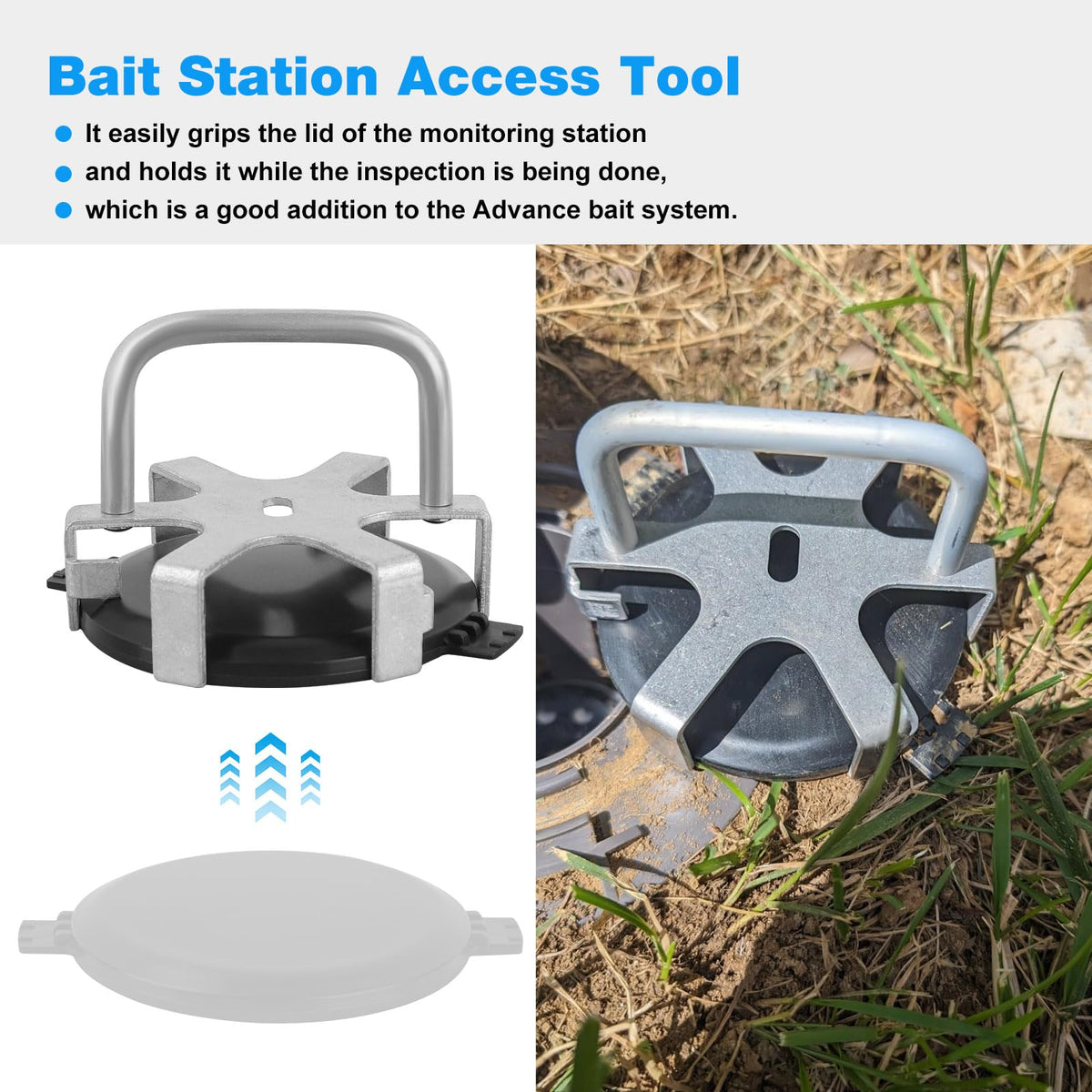 JIOTAR Termi-te lid grip in action enables fast lid access.