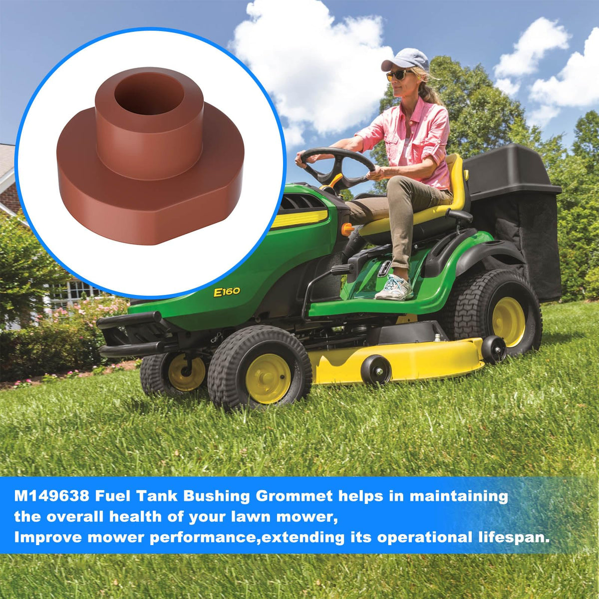 JIOTAR two-pack fuel tank bushing grommets for ready replacements
