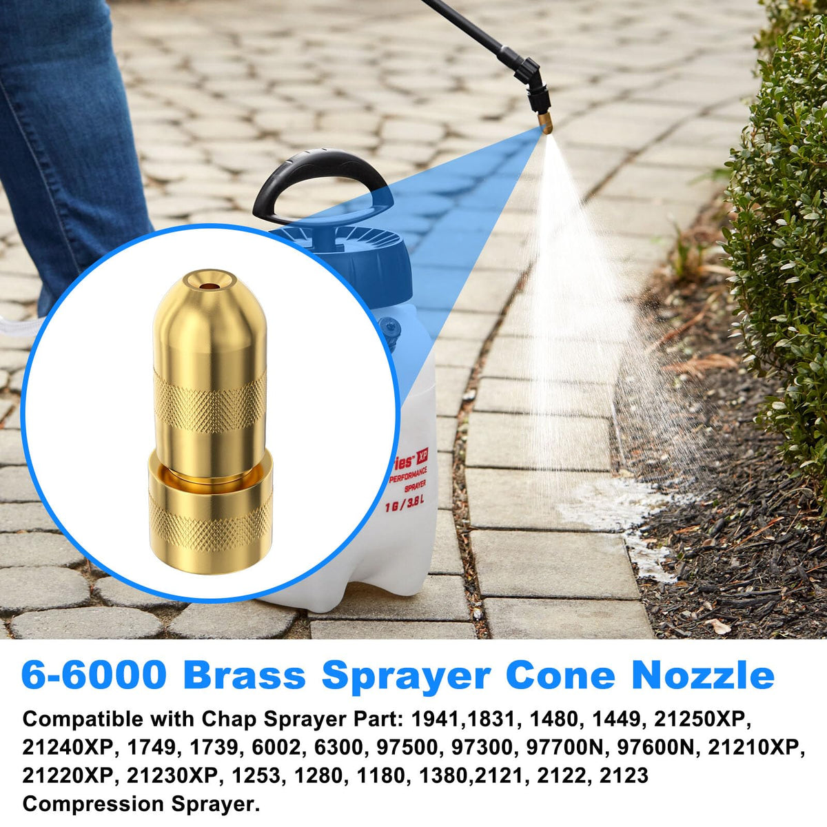 JIOTAR two-piece brass nozzle body designed for durability and long life.