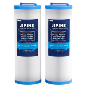 JIPINE 4CH-949 spa filter compatible with Pleatco PWW50L, supports clear water and easy cleaning