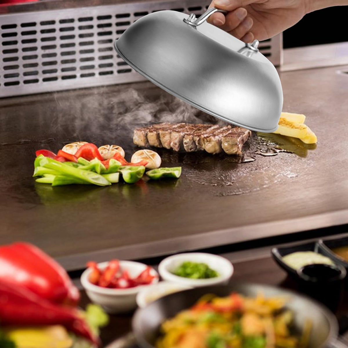 Jirktiy multipurpose dome keeps grilled cheese and more warm