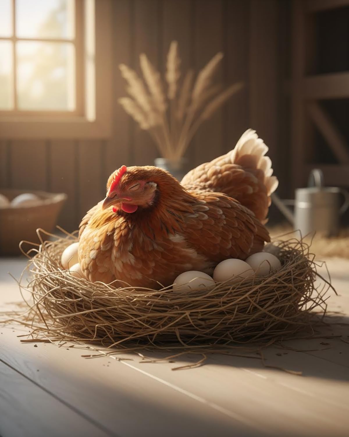 Jirown 8-piece dummy egg set is easy to clean and maintain in the coop.