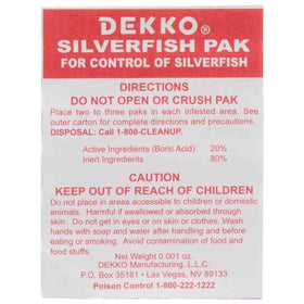 Two D Ekko Silverfish Paks packs shown for long-lasting six-month defense.