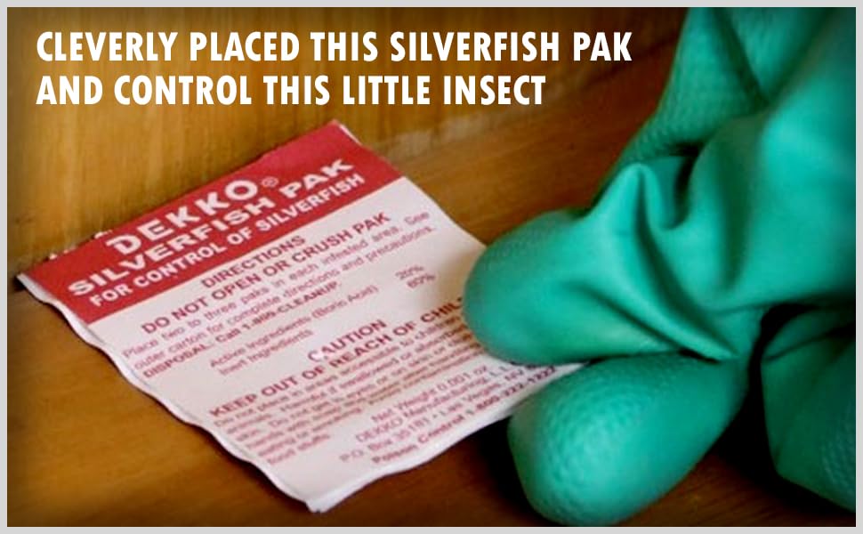 Shelf placement example with D Ekko Silverfish Paks safe around kids and pets.