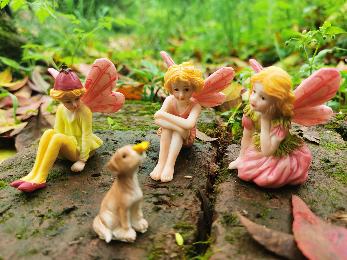JIUMO kid-friendly fairy set encourages imaginative play in outdoor spaces.