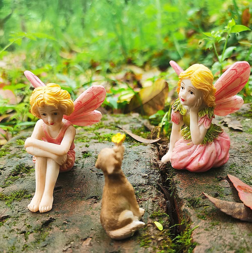 JIUMO outdoor garden decor figures ideal for planters and miniature landscapes.