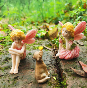 JIUMO outdoor garden decor figures ideal for planters and miniature landscapes.