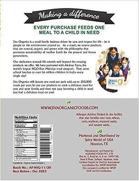 Jiva Organics Nigella seeds organic label, trusted organic quality