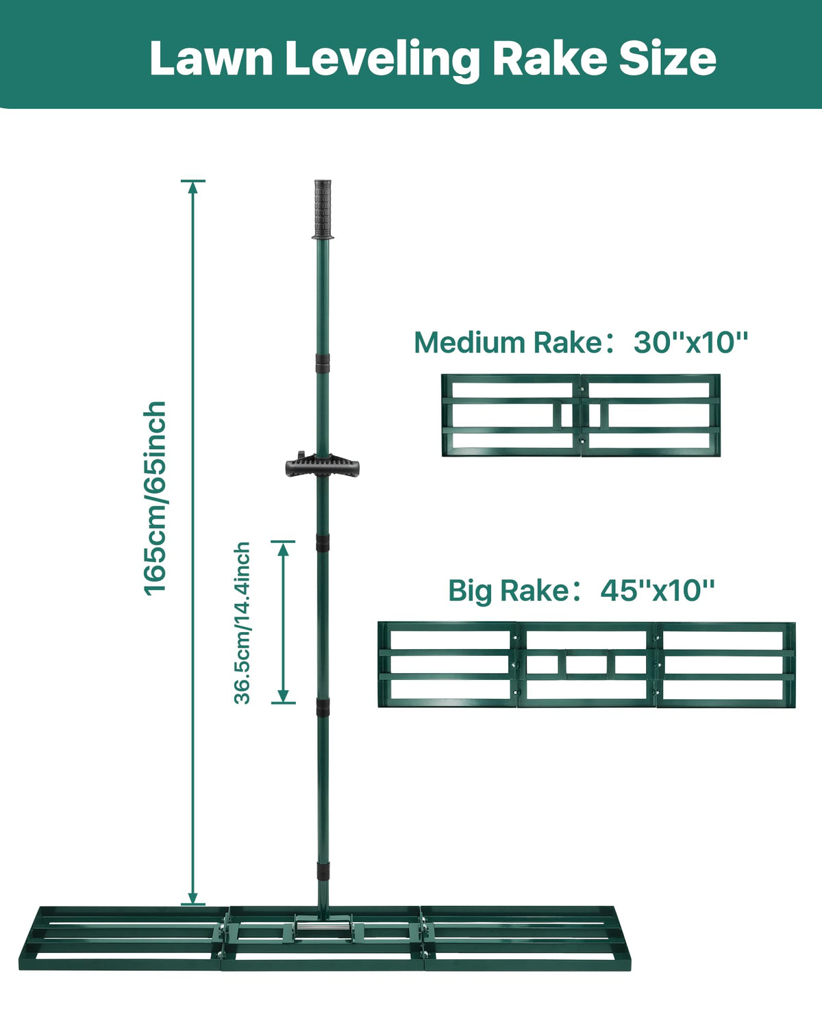 JivaJot 62-inch handle with anti-slip grip for comfortable use and less bending
