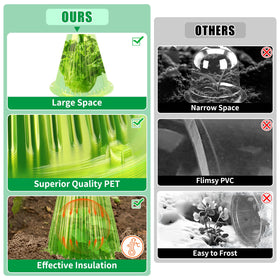 Jixsloft frost protection cover provides greenhouse warmth in chilly mornings