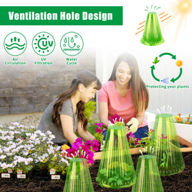 Jixsloft reusable PVC cloche protects seedlings from birds and insects for healthier growth