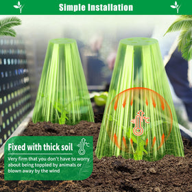 Jixsloft ventilated top cloche promotes airflow and healthy plant respiration