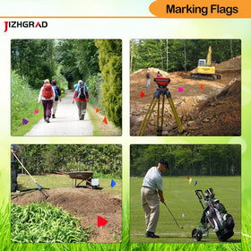 JIZHGRAD 100-pack bundle ideal for yard boundaries and projects