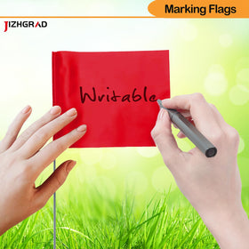 JIZHGRAD bright fade-resistant flag ensures legibility in sun and rain.
