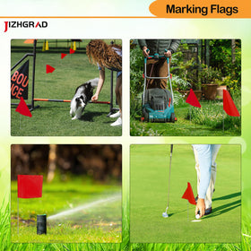 JIZHGRAD multipurpose ground marker set suited for irrigation, landscaping, and construction.