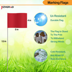 JIZHGRAD steel-wire marker pole demonstrates durability for lawn marking.