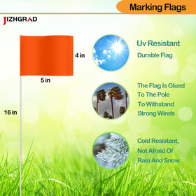JIZHGRAD yard flag in soil demonstrates easy penetration without bending