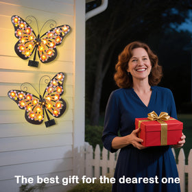 JJALIGHTS metal butterfly garden light IP65 waterproof for all weather