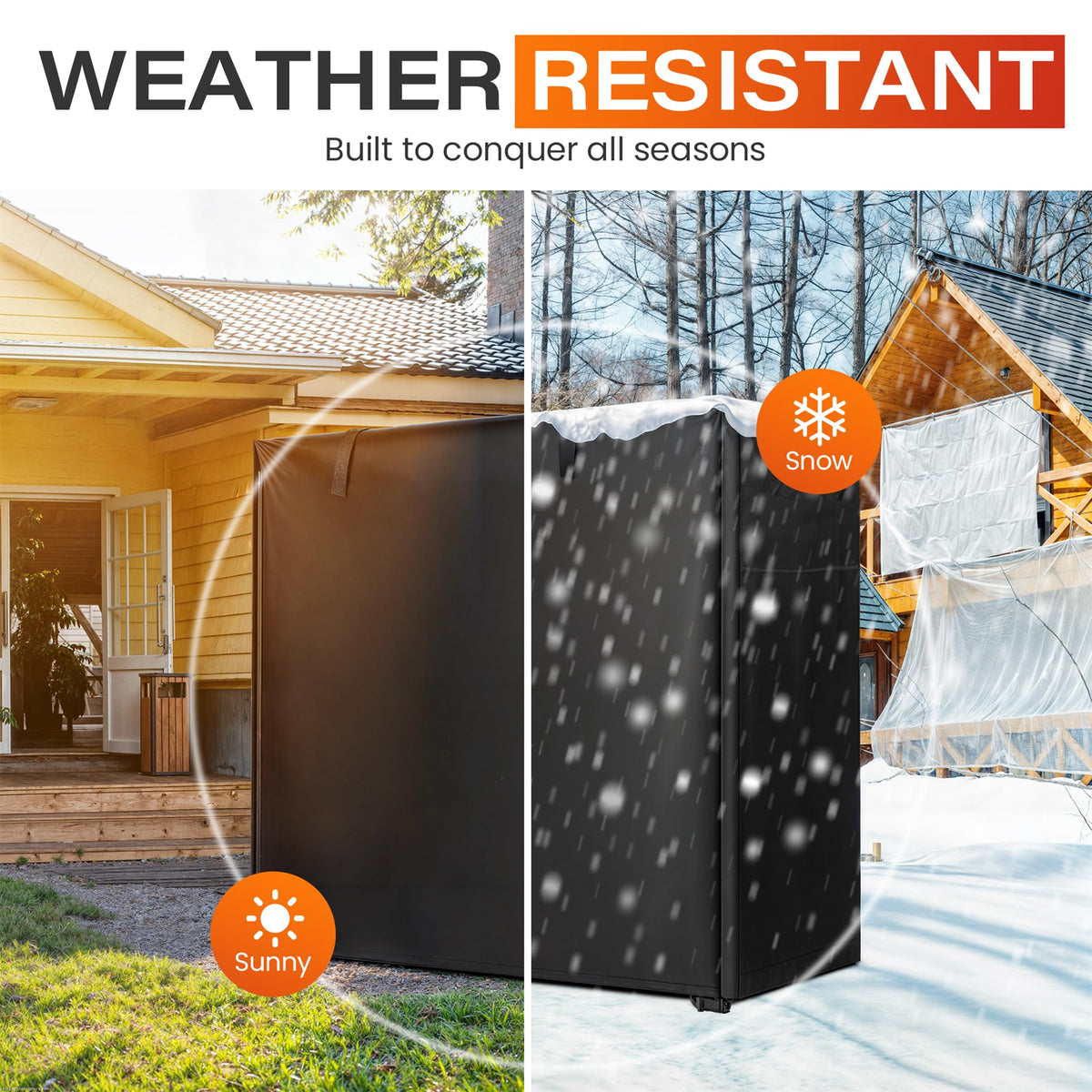 JJASMAMV waterproof PU coating shields wood from rain and sun exposure.