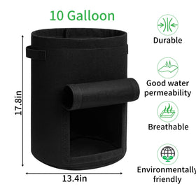 JJGoo BPA-free material supports durable, reusable gardening pots.