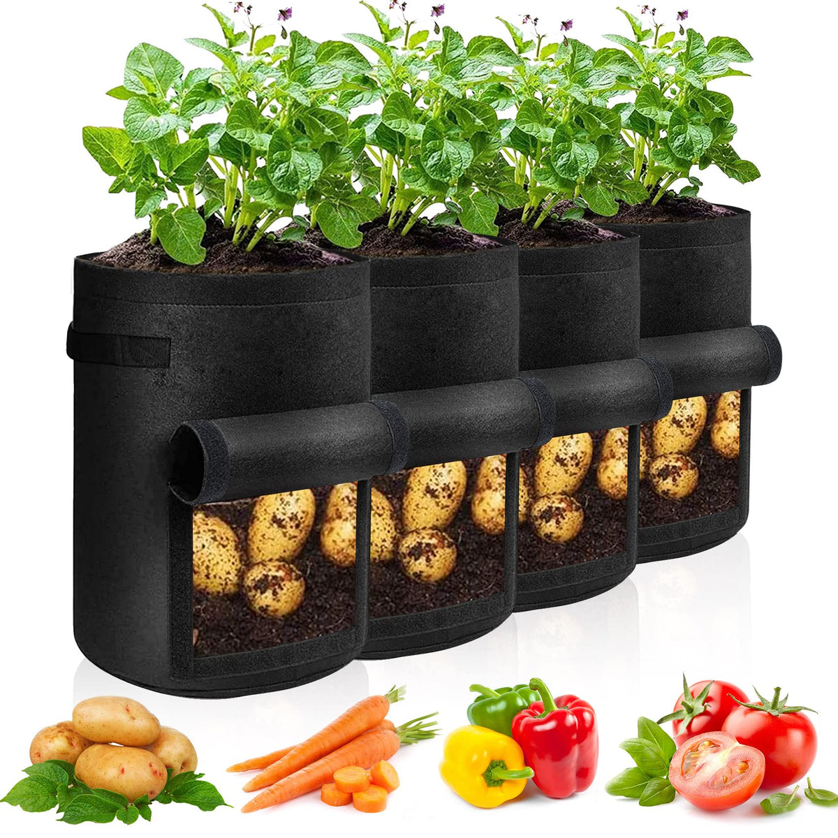 JJGoo compact bags ideal for patios and small spaces.