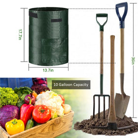 JJGoo grow bags 10-gallon size support potatoes.