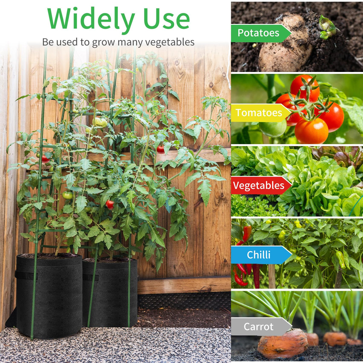 JJGoo ventilated design enhances root airflow for healthier plants.